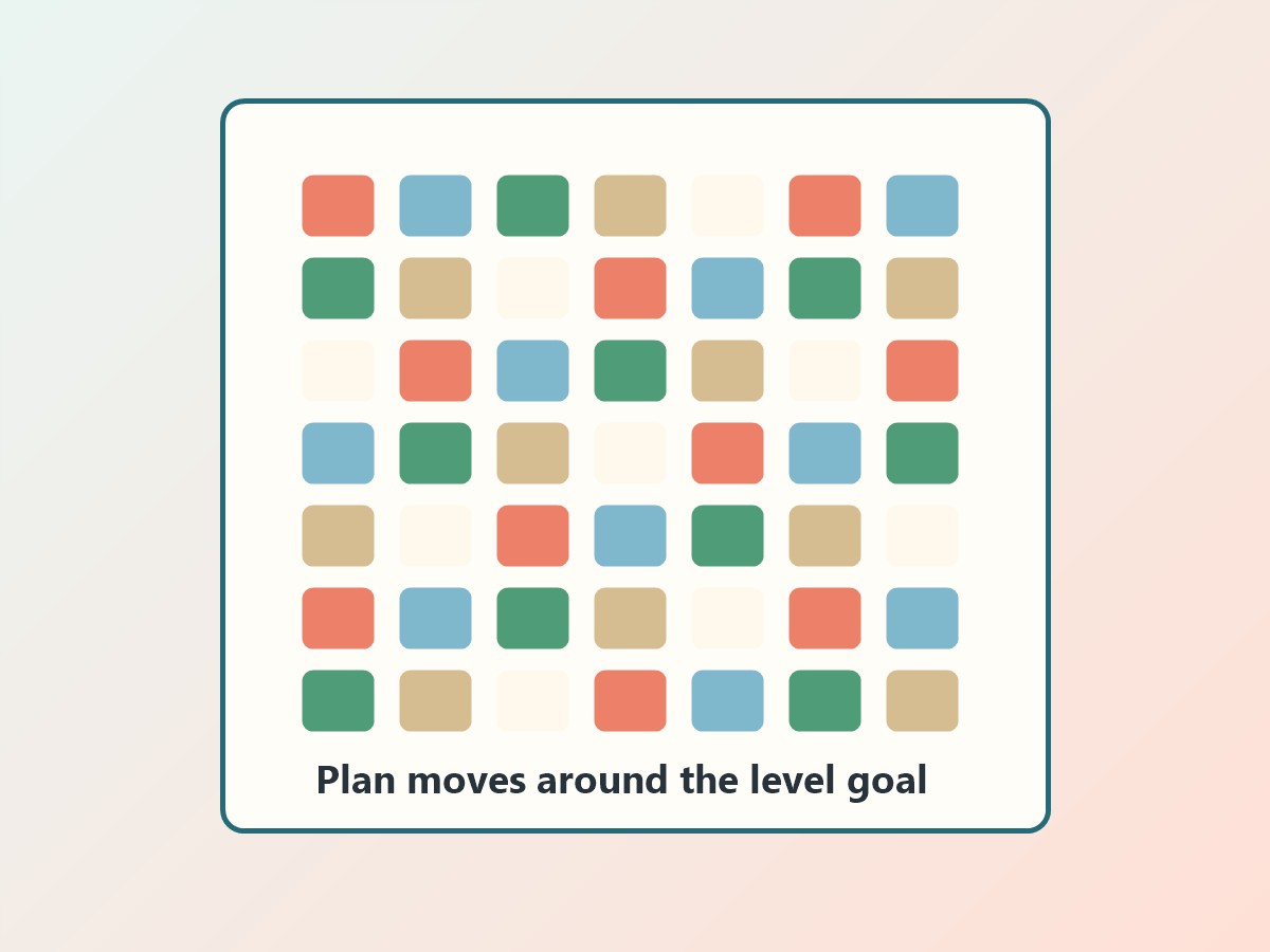 Illustrated puzzle board with highlighted booster spaces